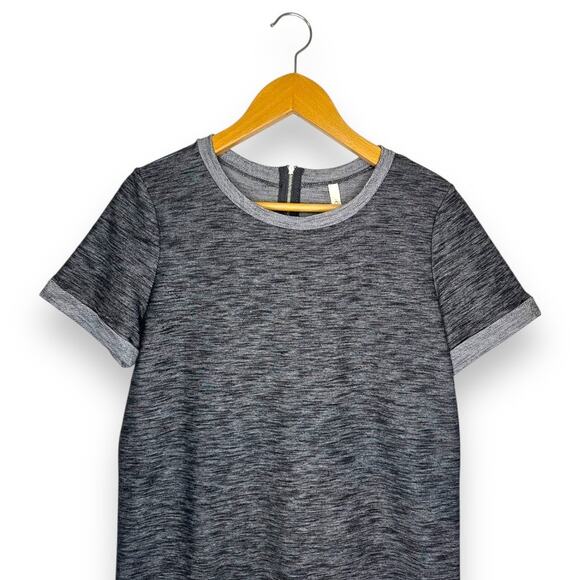 Gilli Stitch Fix Women's NWT Taneli Dress Short Sleeve Size M Marled Gray Black - Picture 2 of 10